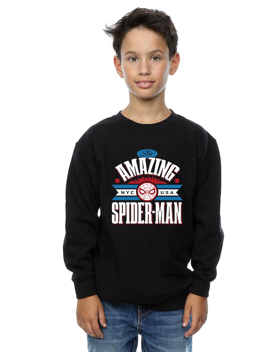 Marvel Boys Spider-Man NYC Amazing Sweatshirt