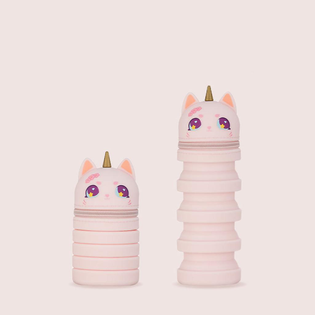 Vertical pen retractable pen soft silicone creative pen