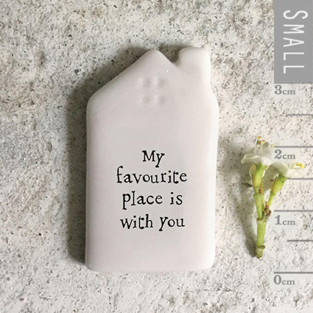 East of India Tiny HOUSE token - My favourite place