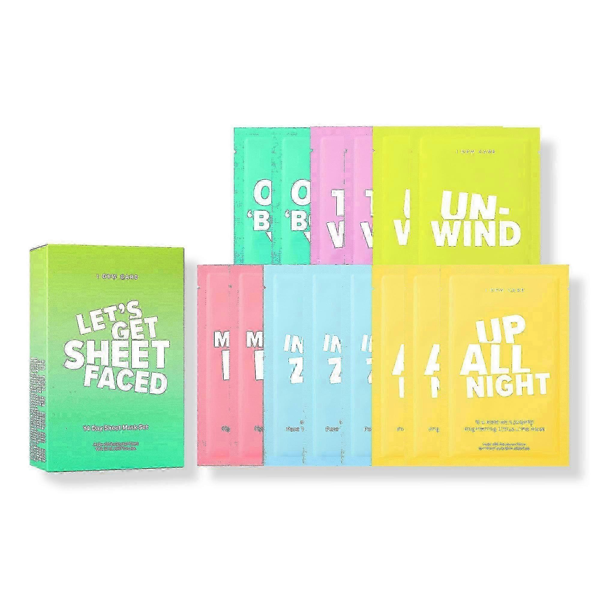 I Dew Care Let's Get Ensemble de masques en feuille