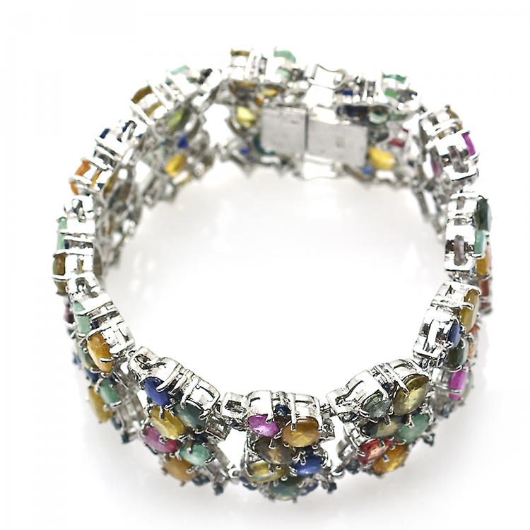 Multigem And Silver 925 Bracelet awo14