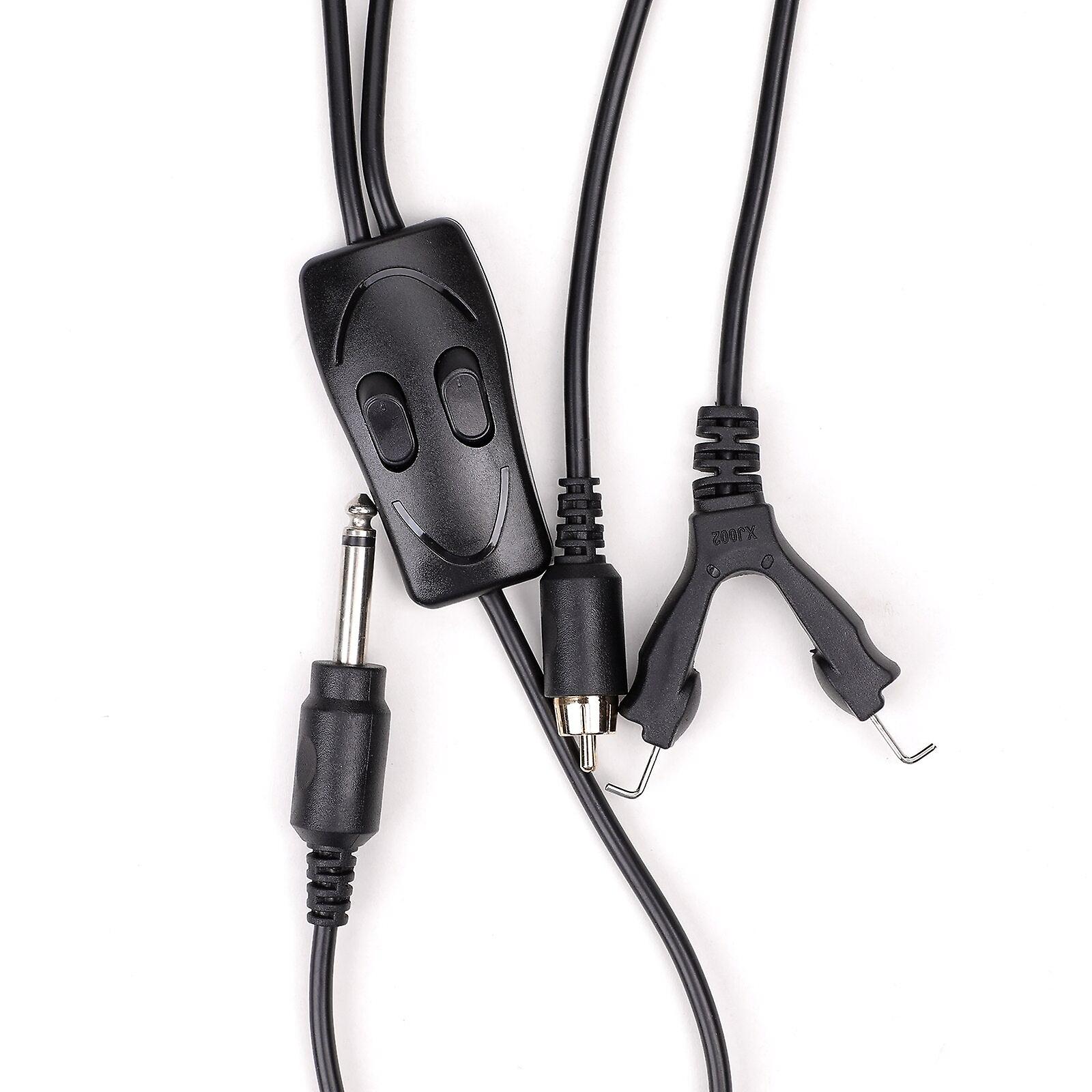 Excellent Grade Tattoo Multi-function Cable 2 Meters (6.35 Revolution Rca And Hook Line) Boutique Box