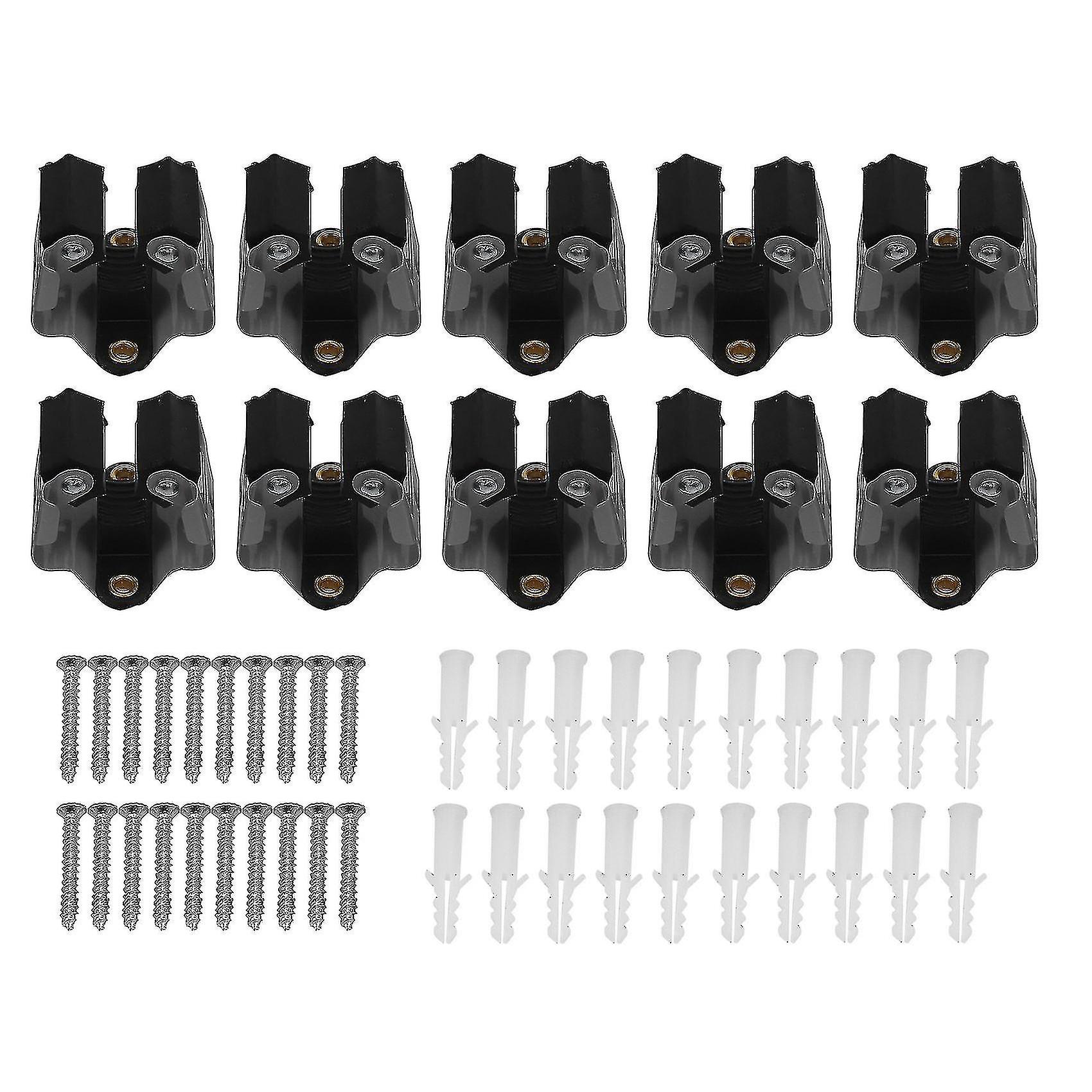 10pcs Scopa Appendiabiti Mop E Scopa Clips Wall Mounted