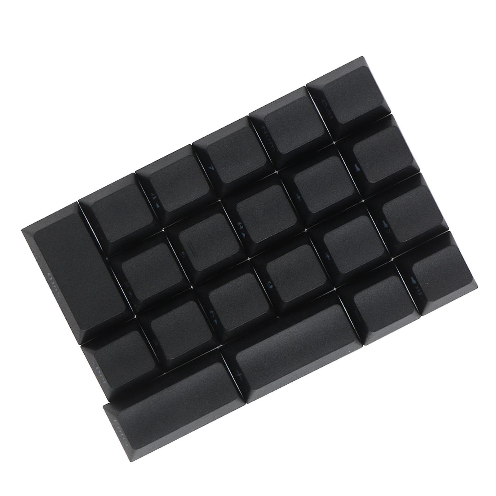 Mechanical Keyboard Numeric Keycaps Layout Dustproof Waterproof Office 21Key for Cherry  Black Side Font