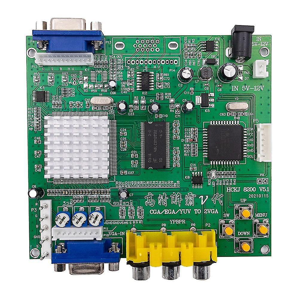 Game Cga///rgb To Vga Output Hd Video Converter Board For Game Monitor To Crt Lcd Pdp Projector