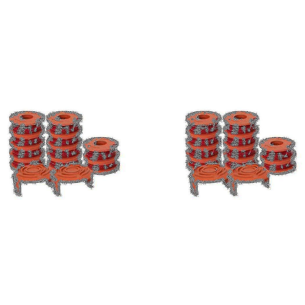 24 Pack Replacement Spool String Trimmer Line 20 Pack Spool And 4 Cap Lawn Mower Accessories For
