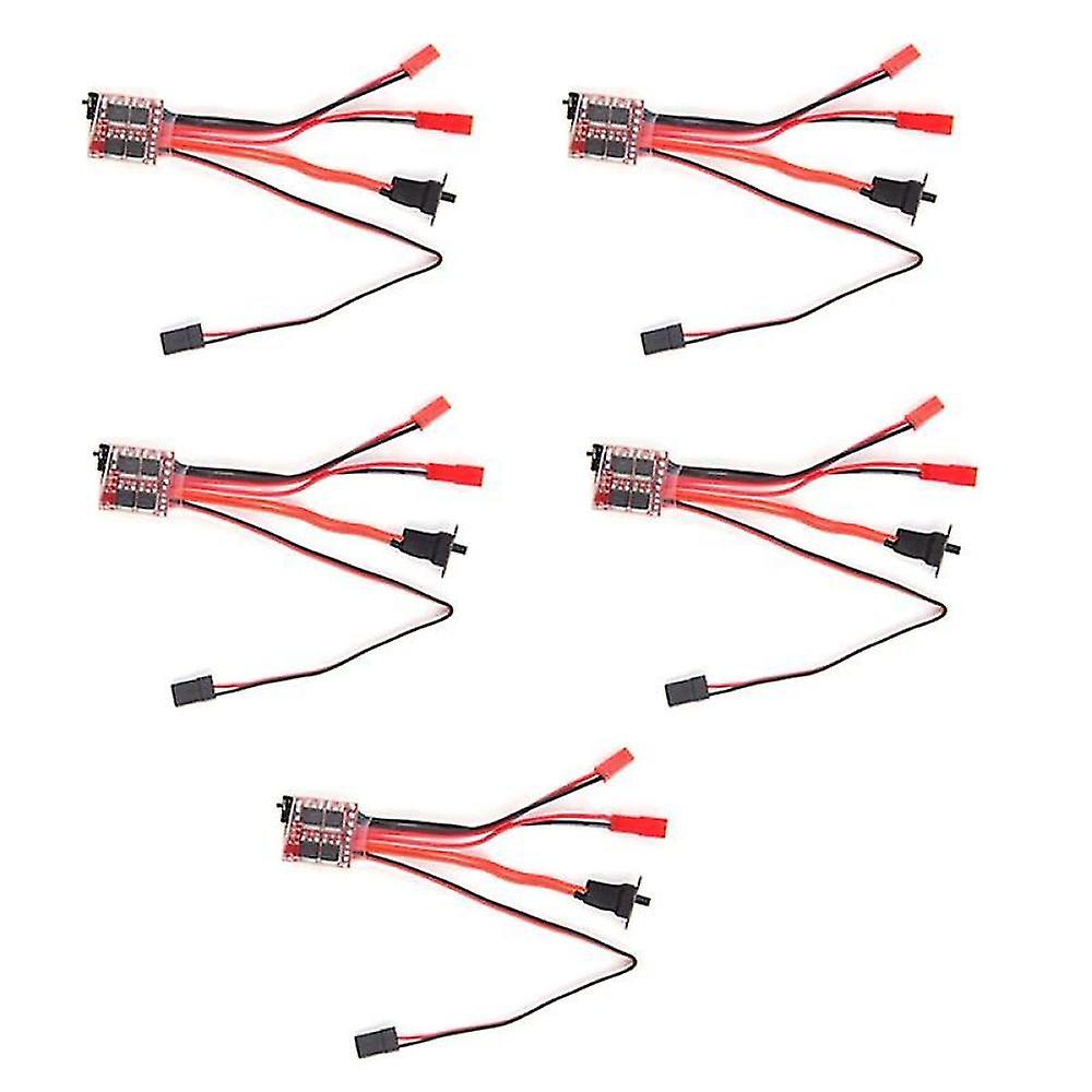 5 Pcs 30a 4-8v Brushed Electric Speed Controller Esc Brush For Rc Car