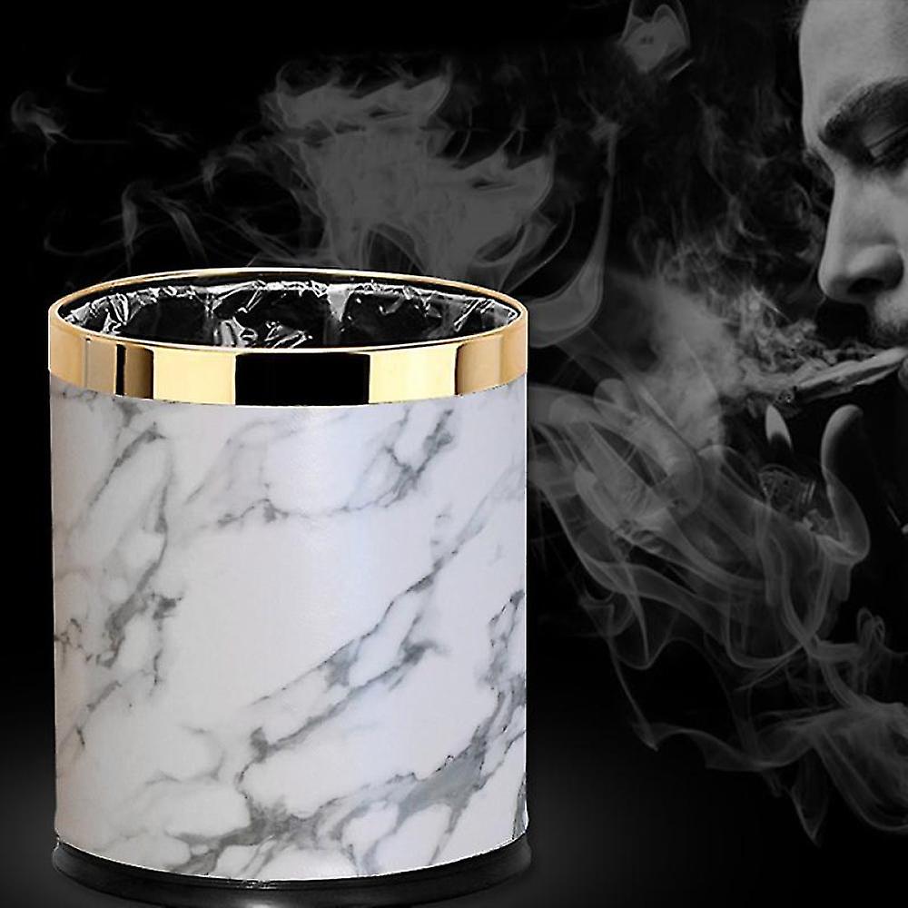 Trash Can,marble Pattern 10l Trash Can Bin Buckets Diameter Waste Bins ...