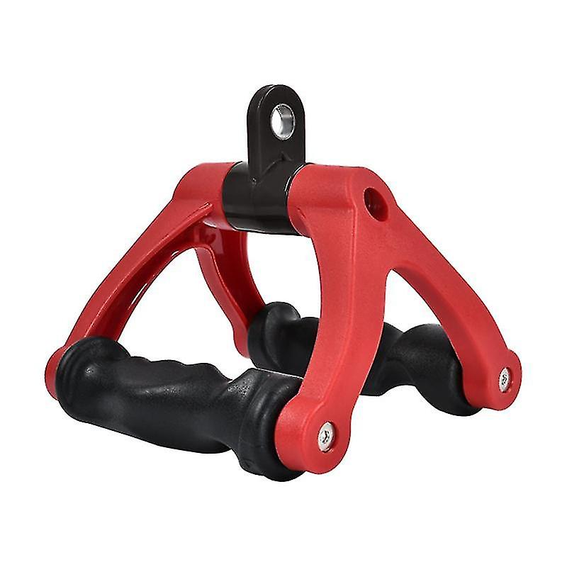 Double D Handle Row Handle Grip Triangle V Shaped Handle,cable Machine Attachment, Lat Pull Down Low Row,red
