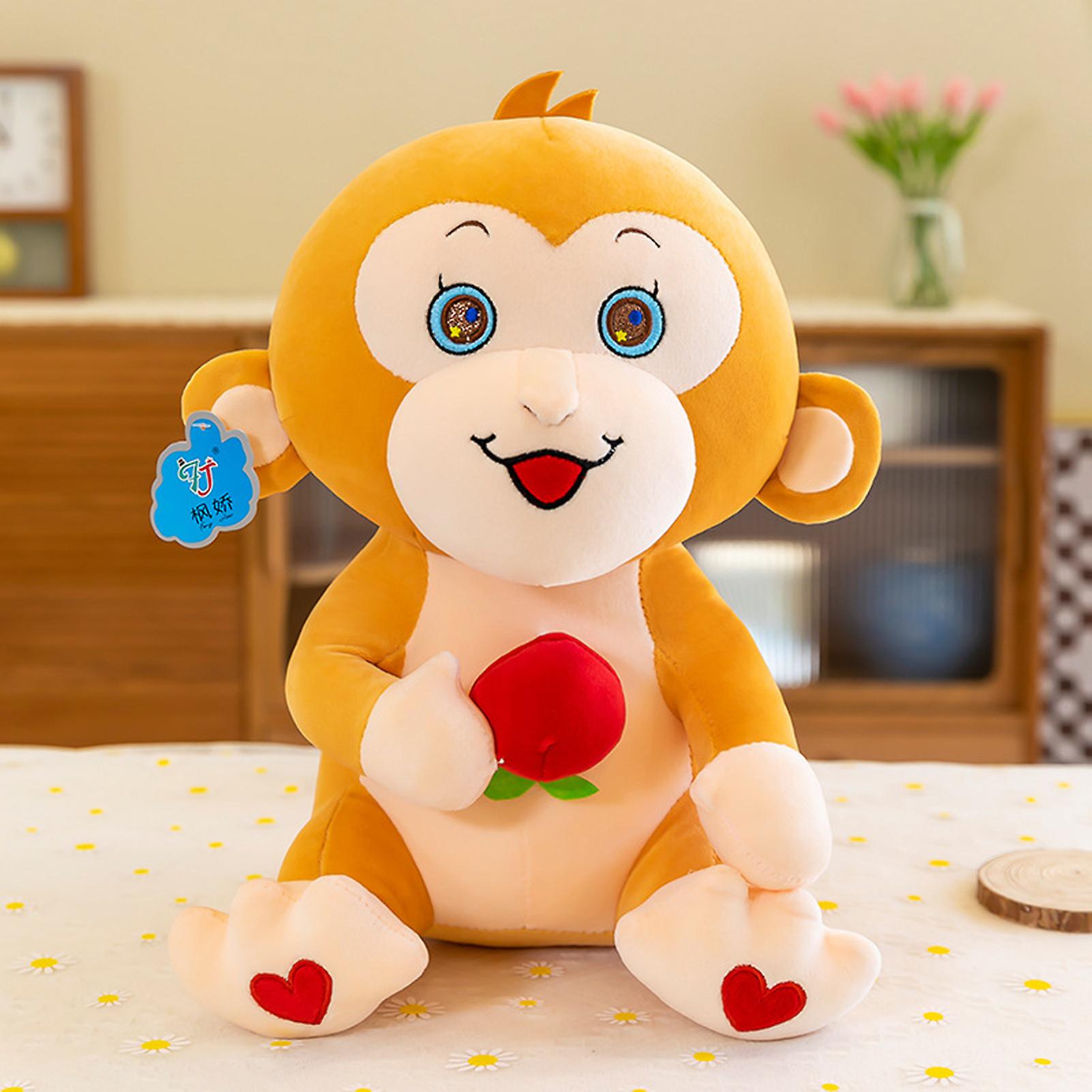 Lovely Naughty Monkey Plush Toy Stuffed Doll Soft Comfortable Skin-friendly Plush Doll For Adults Kids Boys And Girls