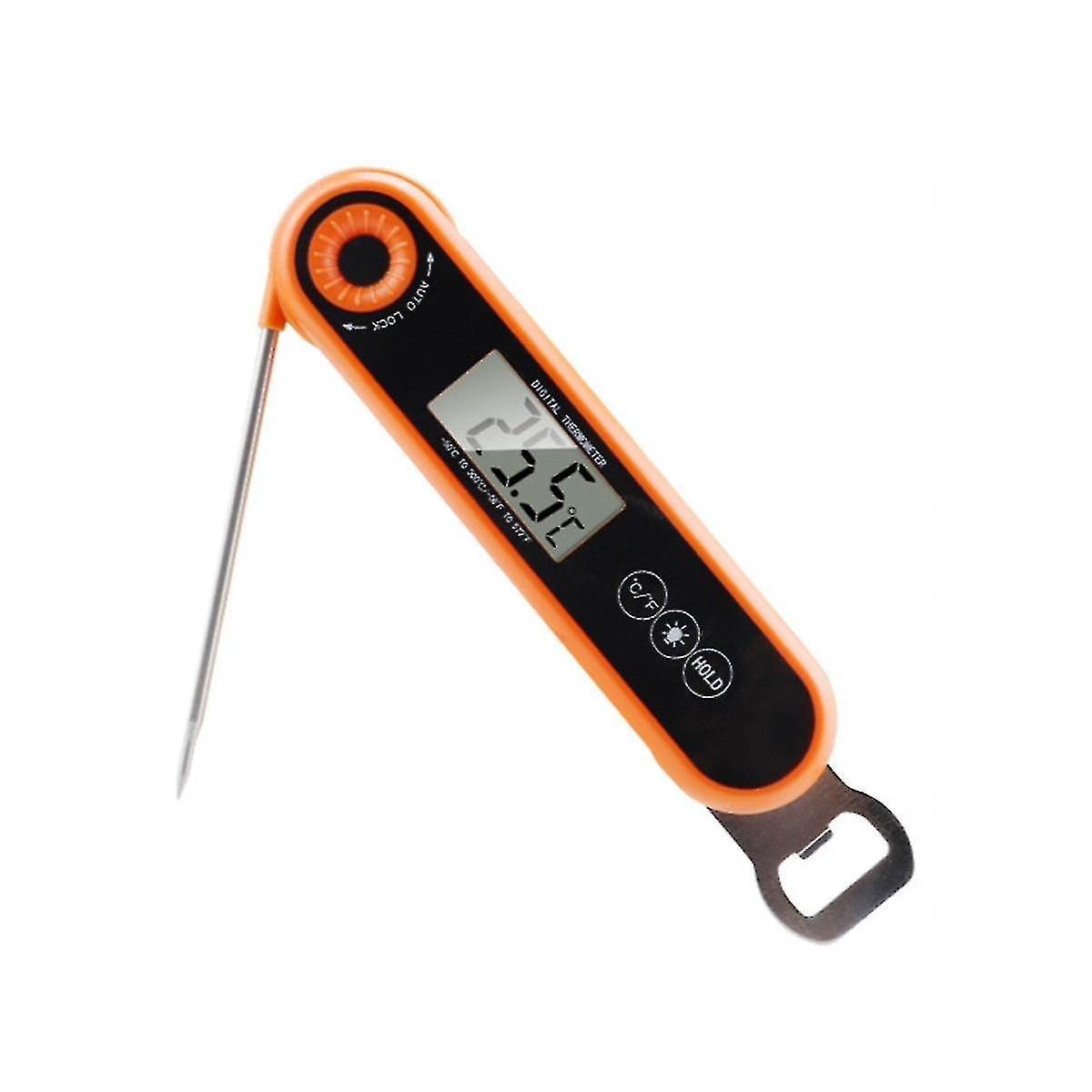 Vikta mattermometer digital bakgrundsbelysning kök matlagning grilltermometer