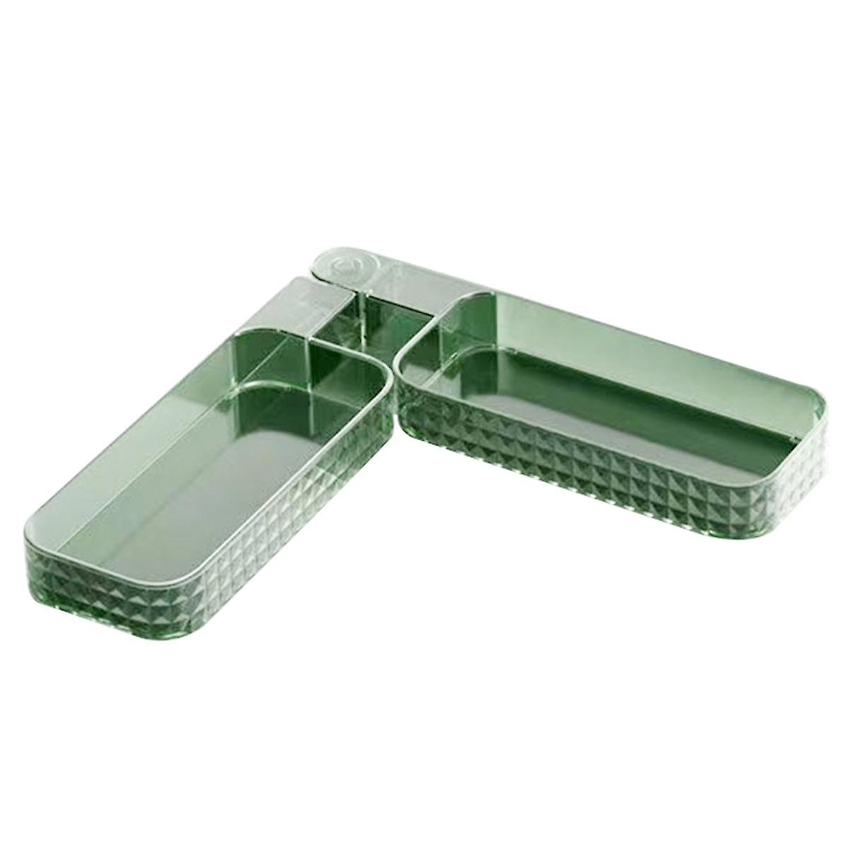 Multifunctional Wall-Mounted Rotating Storage Corner Shelf, 180 Degree Rotating Adhesive Wall-Mount