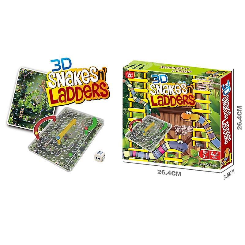 3d Snake N Ladders Board Game Toy Chess Game Interactive Desktop Party Toy Interactive Party Games Ludo Christmas Board Games