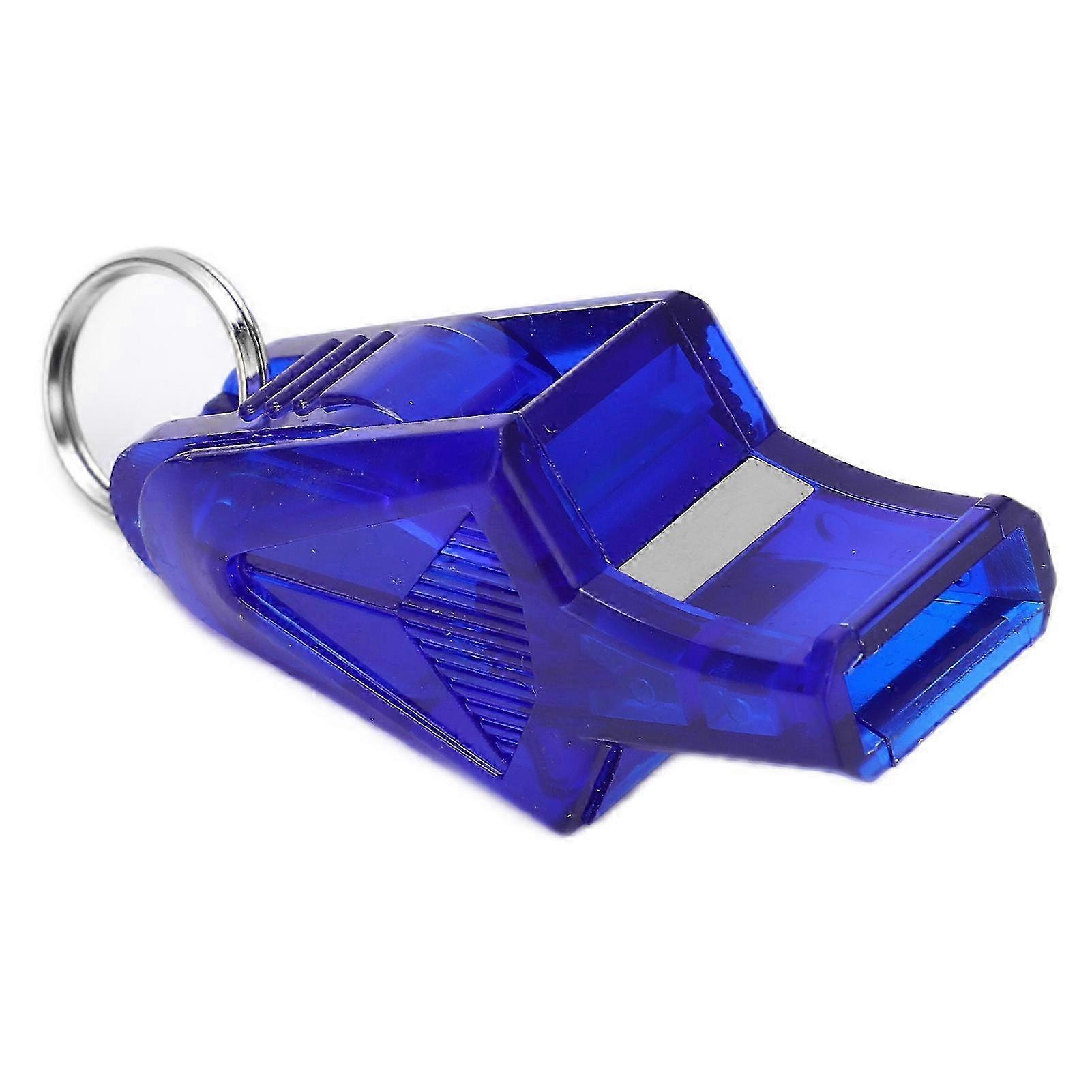 Sifflet d’arbitre en plastique bleu foncé robuste son net portable
