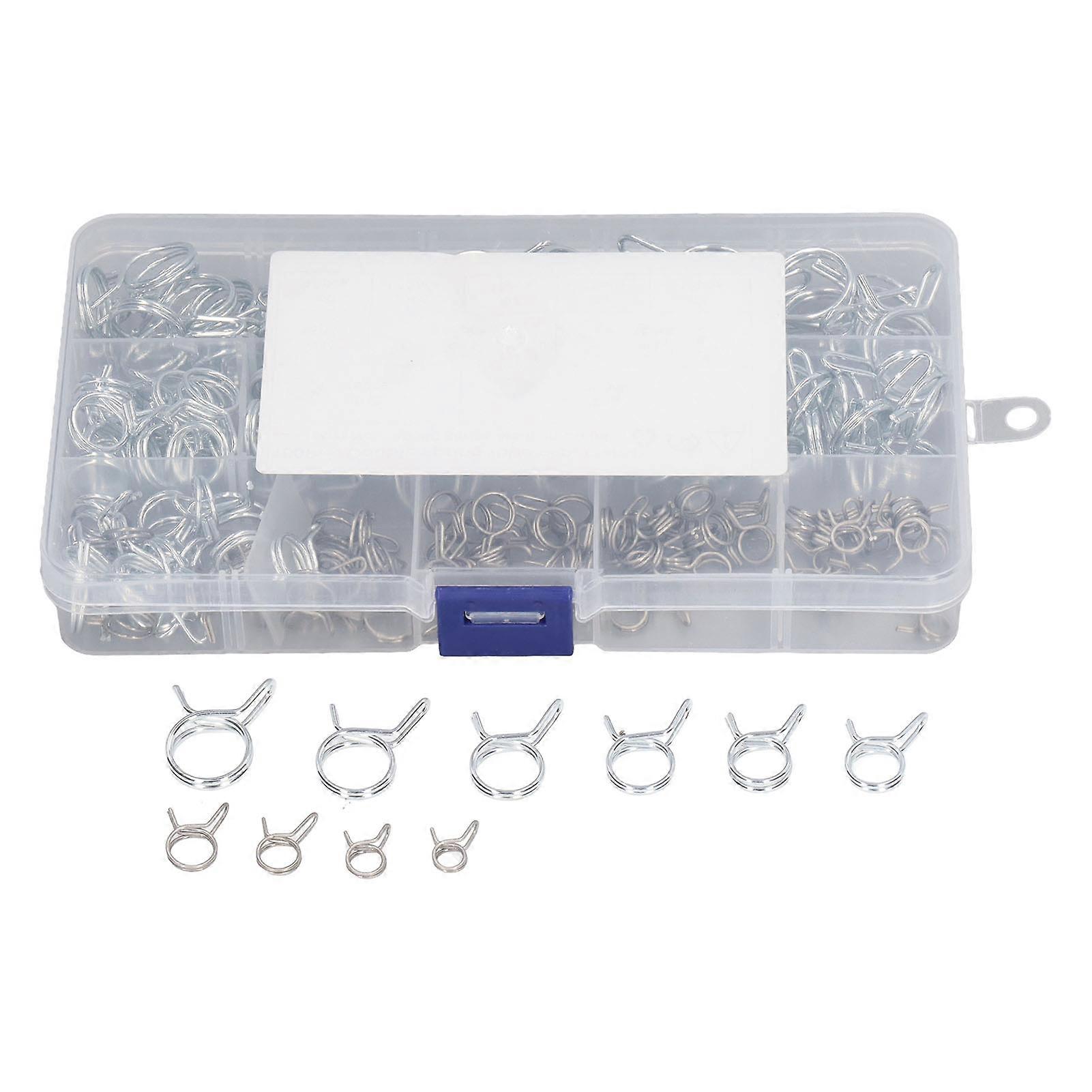 150pcs High Hardness Corrosion Resistant Double Wire Spring Hose Clamps for Agricultural Pipes
