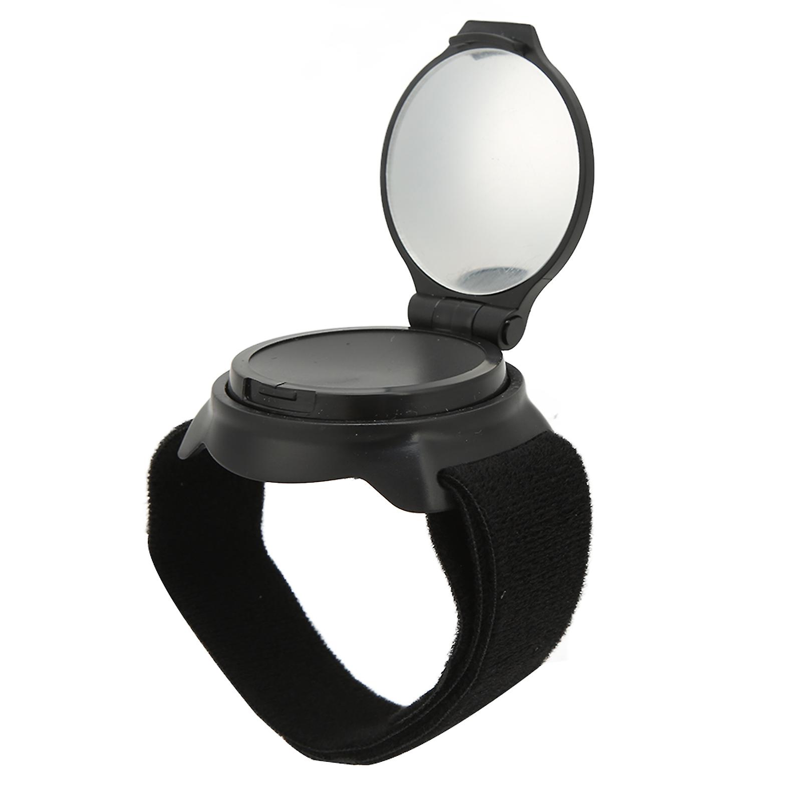 Bicycle Rearview Mirror with Nylon Strap, Convex Design, Black, Diameter 5cm, for Motorcycles
