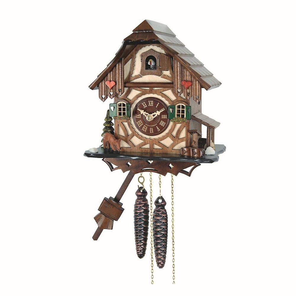 Engstler - 413 Q - Cuckoo Clock - Quartz - Walnut