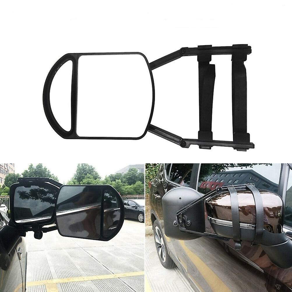 2Pcs Car Towing Mirror Adjustable Clip On Trailer Towing Mirror External Mirrors Trailer Extension