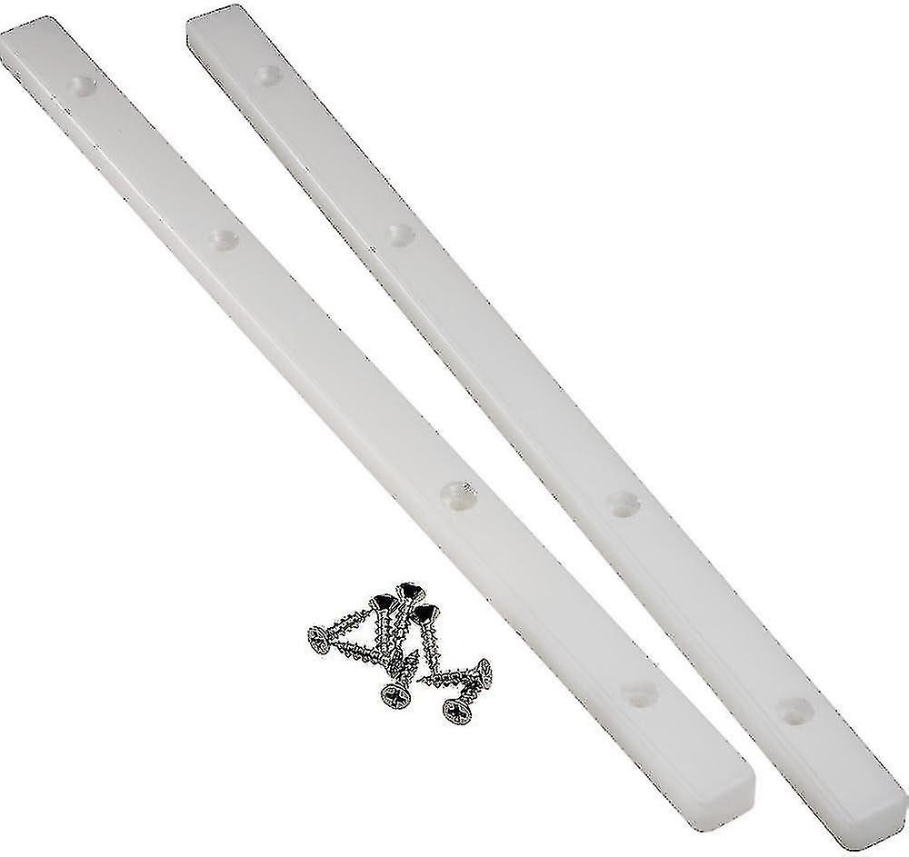 قضبان توجيه بلاستيكية بيضاء ل 17 مم 21/32 بوصة أدراج مخددة-hy