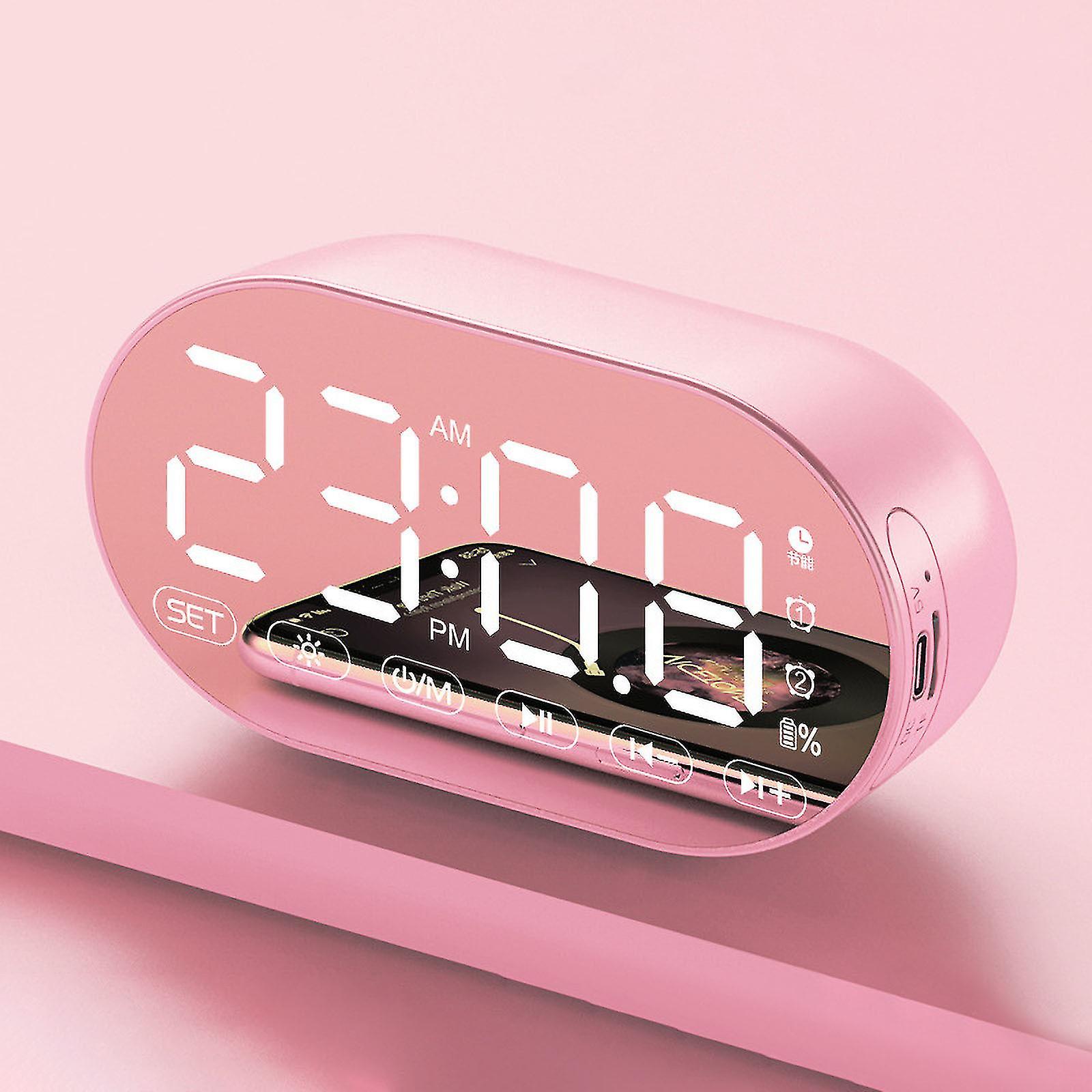 Bluetooth Stereo Alarm Clock Multifunctional Wireless Small Speaker Clearance-dwdz