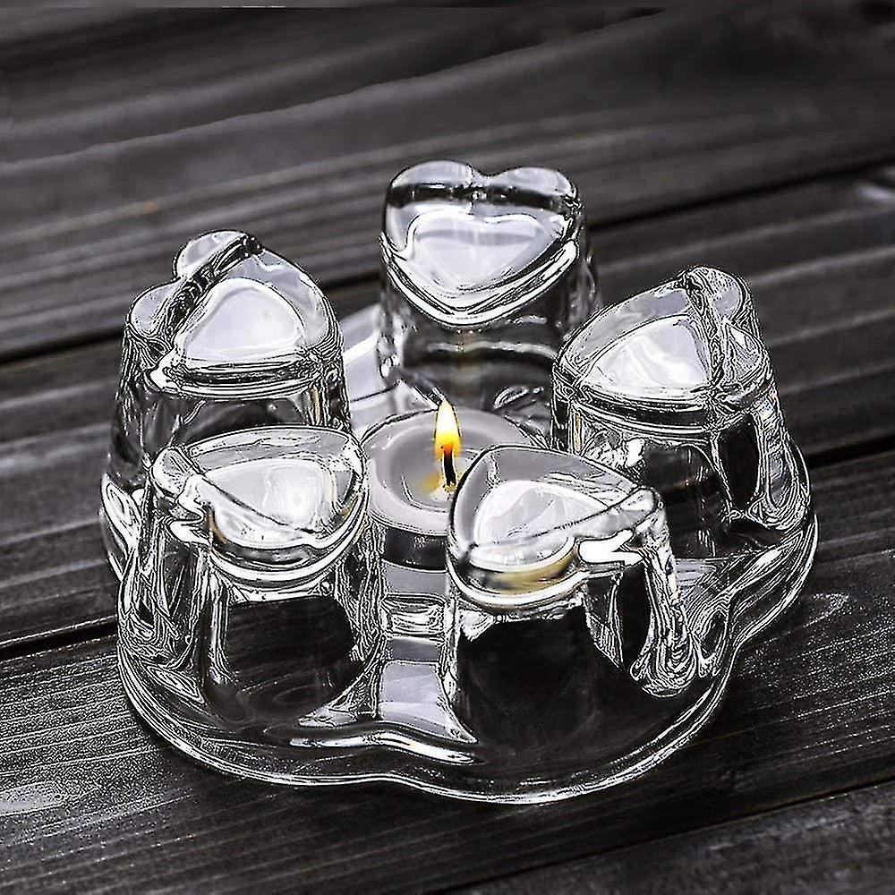 Universal Solid Crystal Glass Teapot Warmer | Tea Warmer -- Candle Never Flames Out