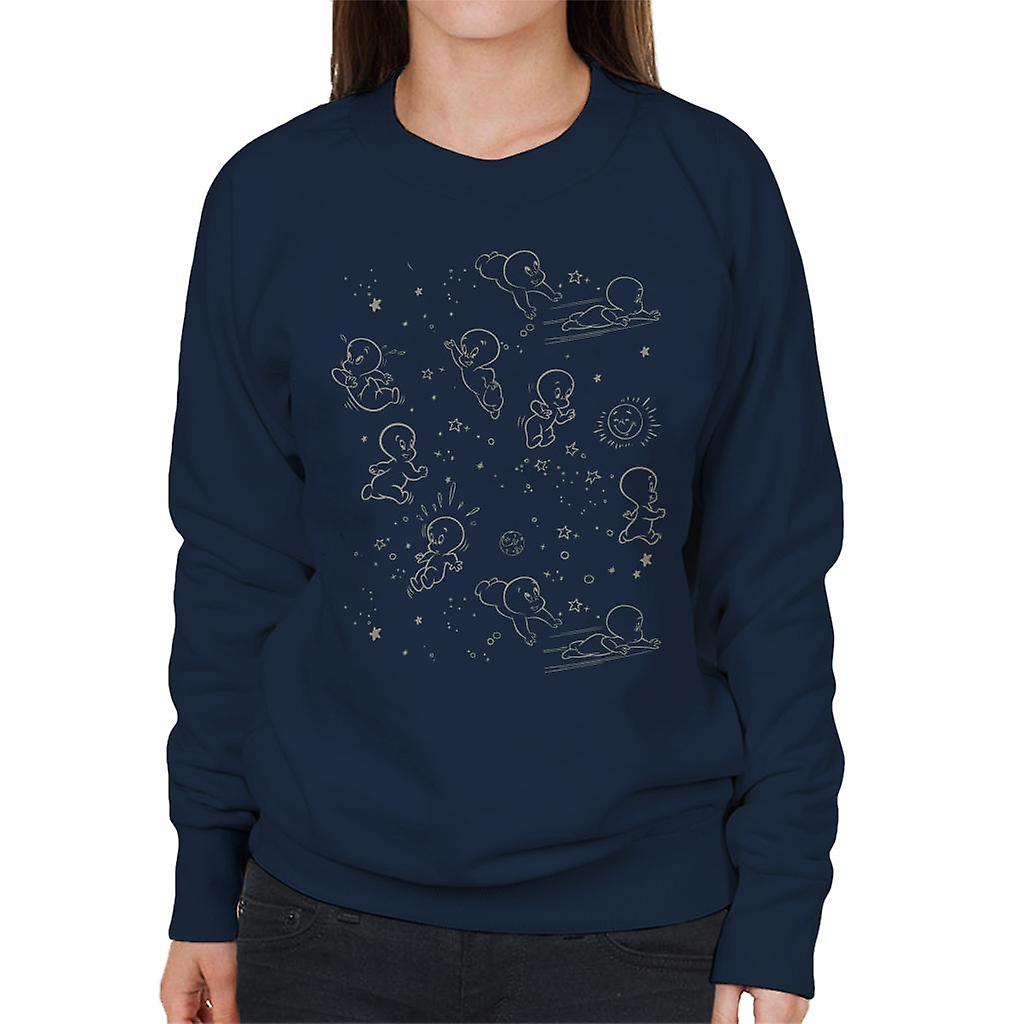 Casper The Friendly Ghost Night Stars Women's Sweatshirt