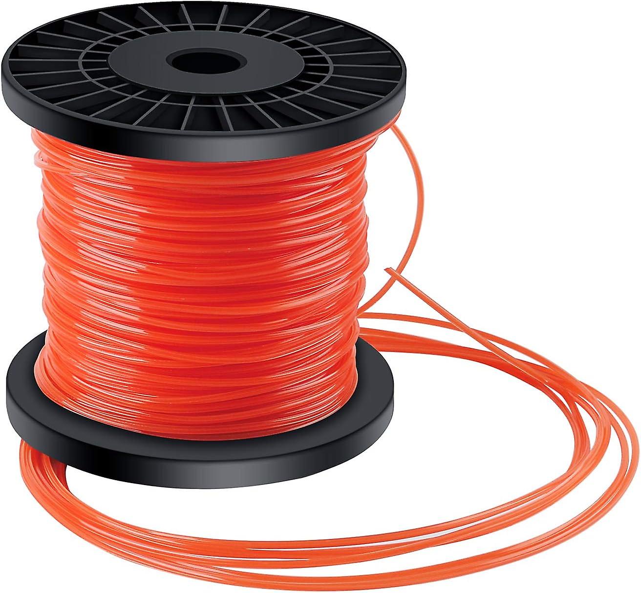 for brush cutters Rope tensioner for grass wire 5 slices of wire Diameter 2.4 mm x 100 meters - Orange