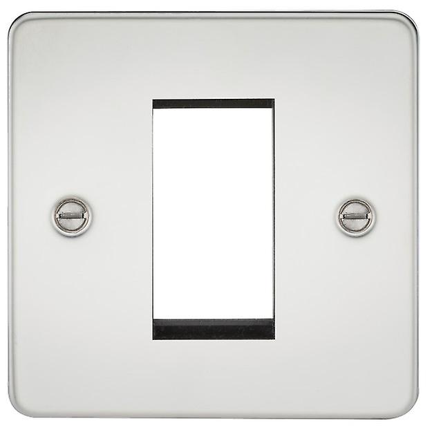 Knightsbridge Flat Plate 1G Modular Faceplate - Polished Chrome - FP1GPC