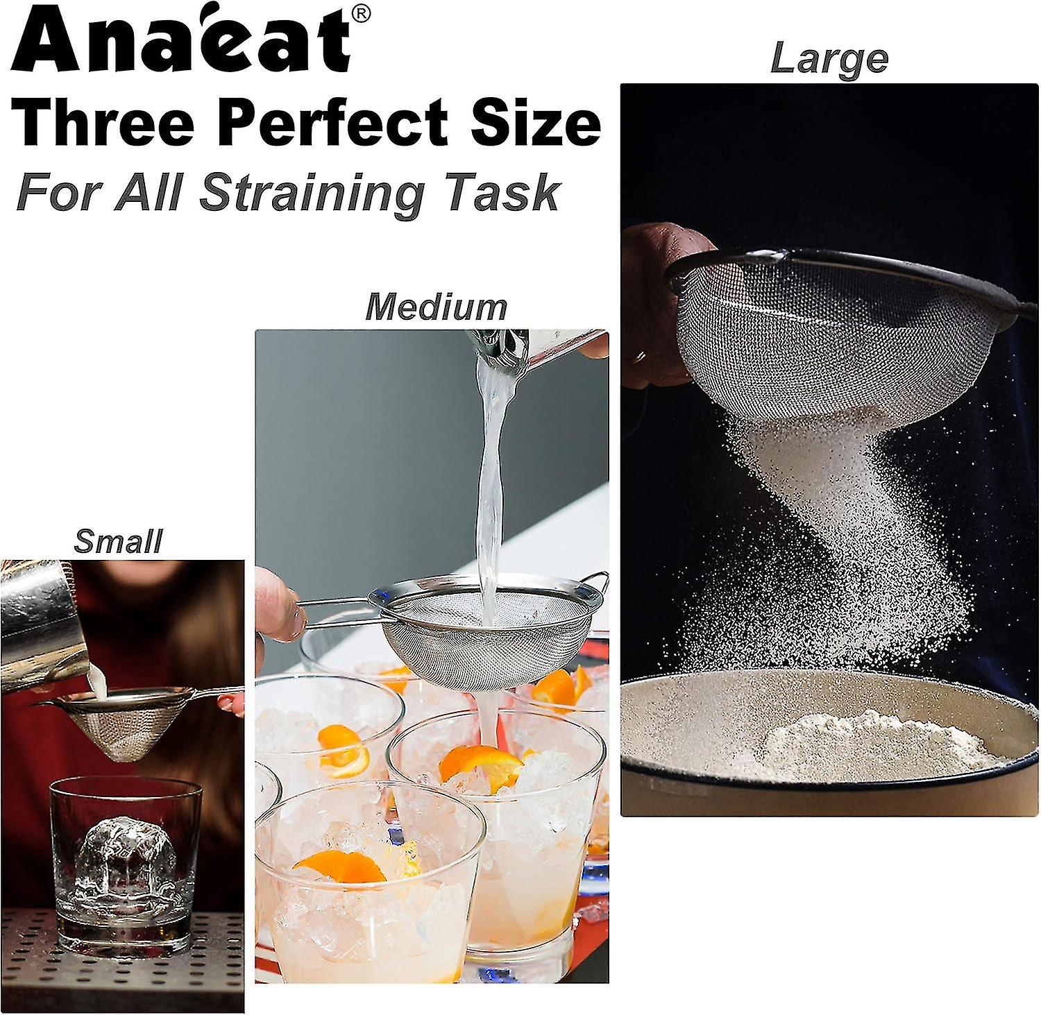 Fine Mesh Strainers With Durable Mesh And Sturdy Handle, Excellent For ...