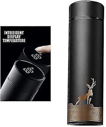 Smart Mug,insulated Bottle With Led Touch Screen 500ml (navy)