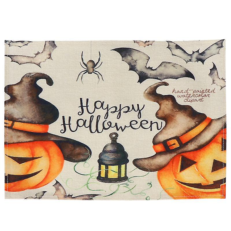 2pcs Halloween Tableware Mat For Halloween Decor
