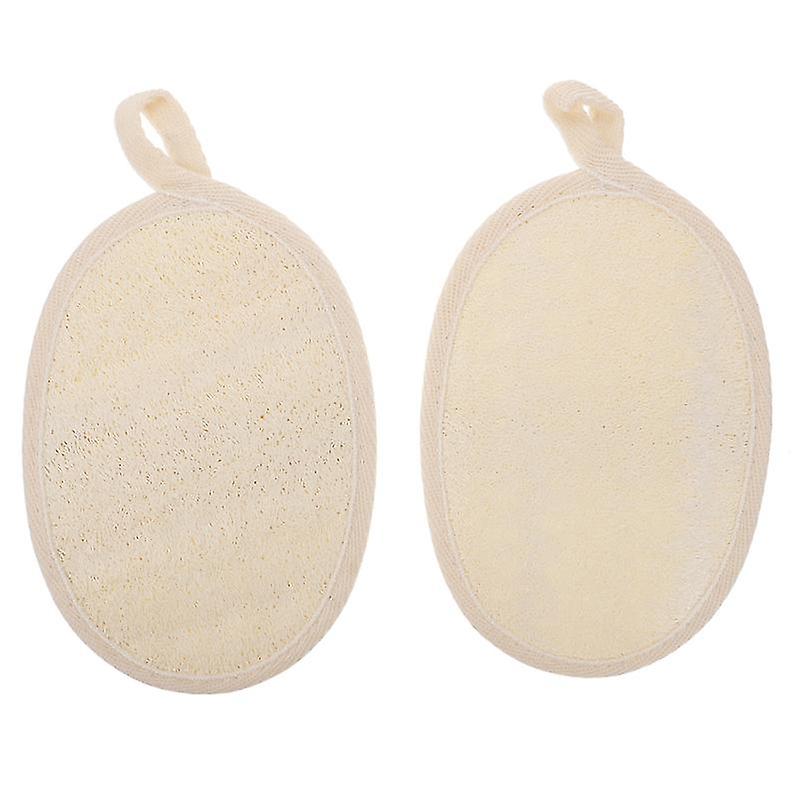 2pcs Loofah Back Scrubber