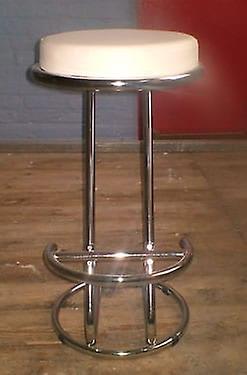 Z-förmiger Creme Barhocker