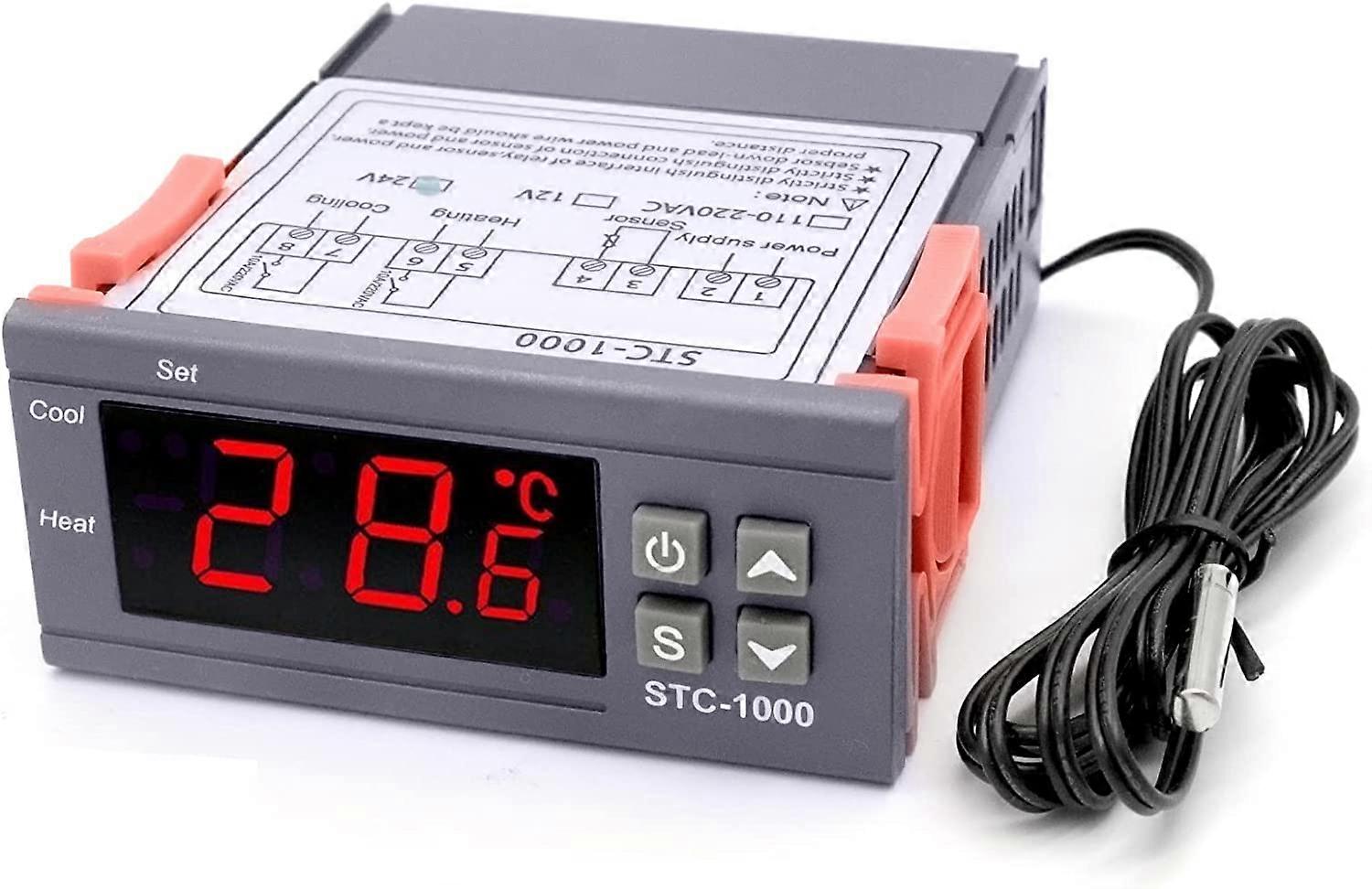 STC-1000 Digital Temperature Controller - 10A Relay with Heating and Cooling