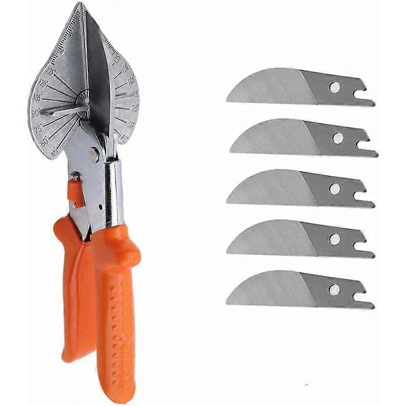 Multi Angle Miter Cutter Shear Tools, Universal Angle Wire Driven Scissor 45-135 Degree Shearing Hand Cutting Tool