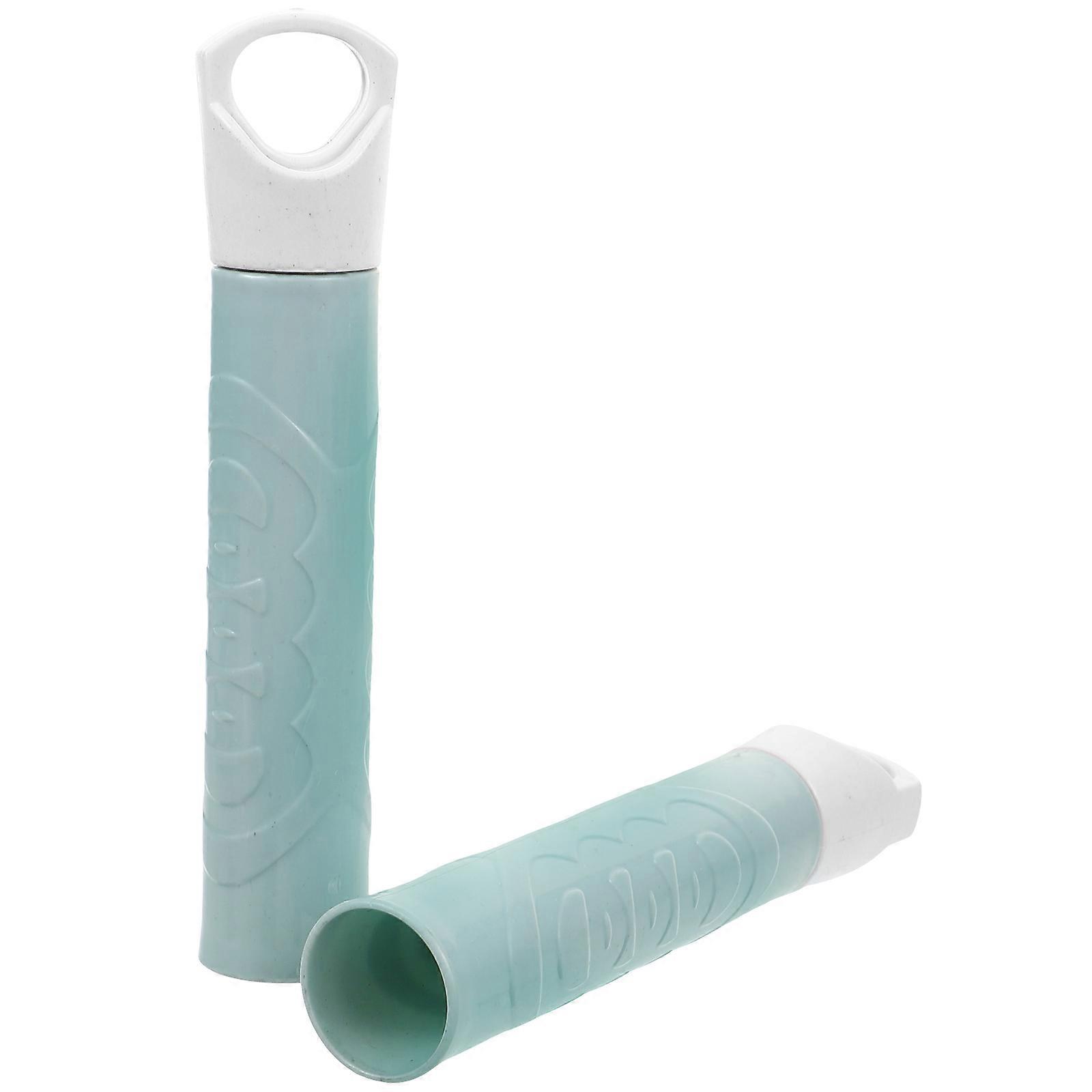 2pcs Broom Rod Handle Grip Mop Handle End Caps Clothesline Stick Replacement Head Sleeve