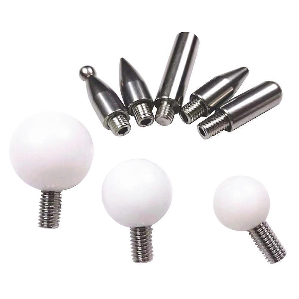 8pcs כלי להסרת שקעים ברכב כלי תיקון שקע לרכב טיפים מוט שקע אביזרים ראש החלפת מוט שקופיות עבור וו תיקון חוט m8