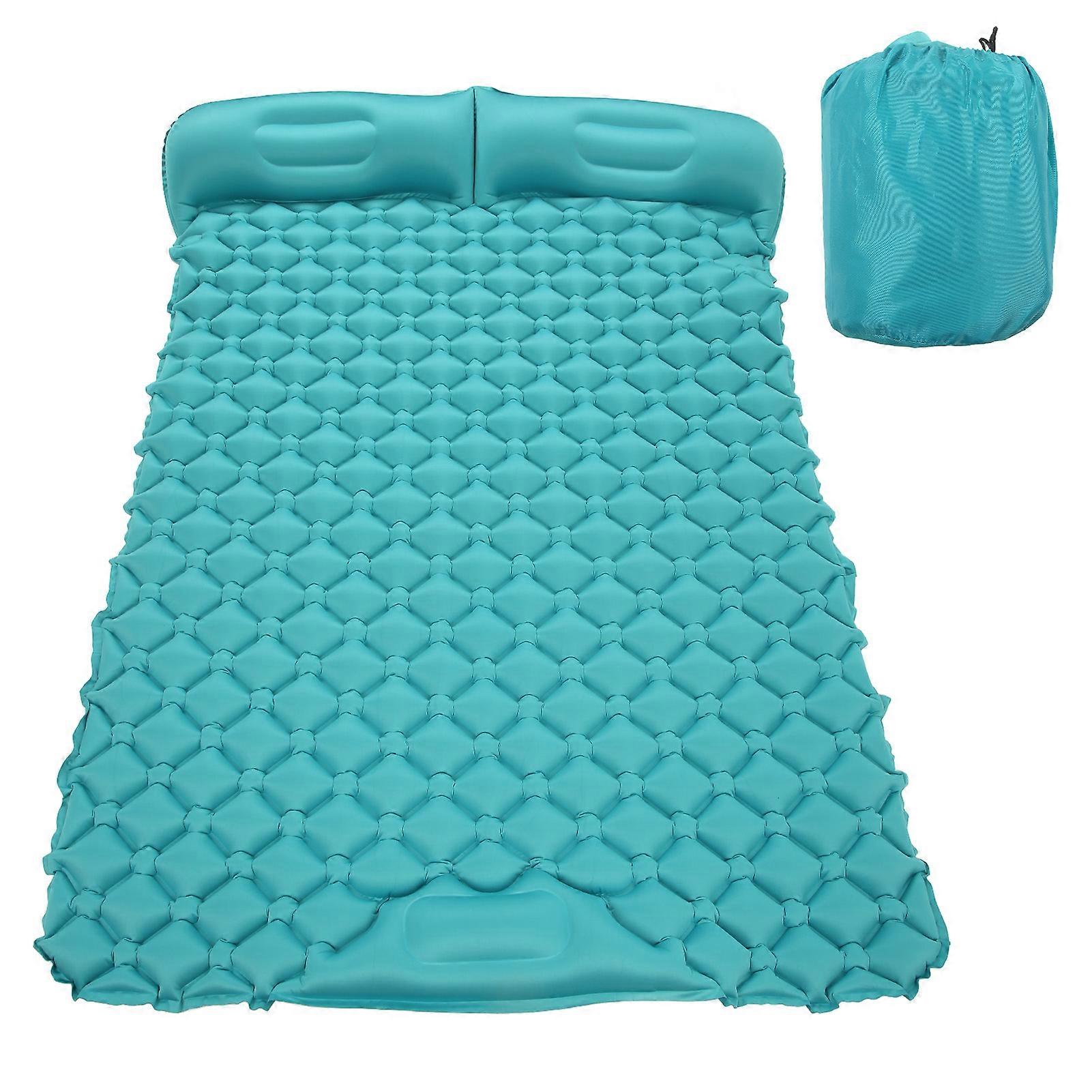 Double Camping Sleeping Pad Ultralight Waterproof Inflatable Sleeping Air Mattress With Built In Pump For Backpacking