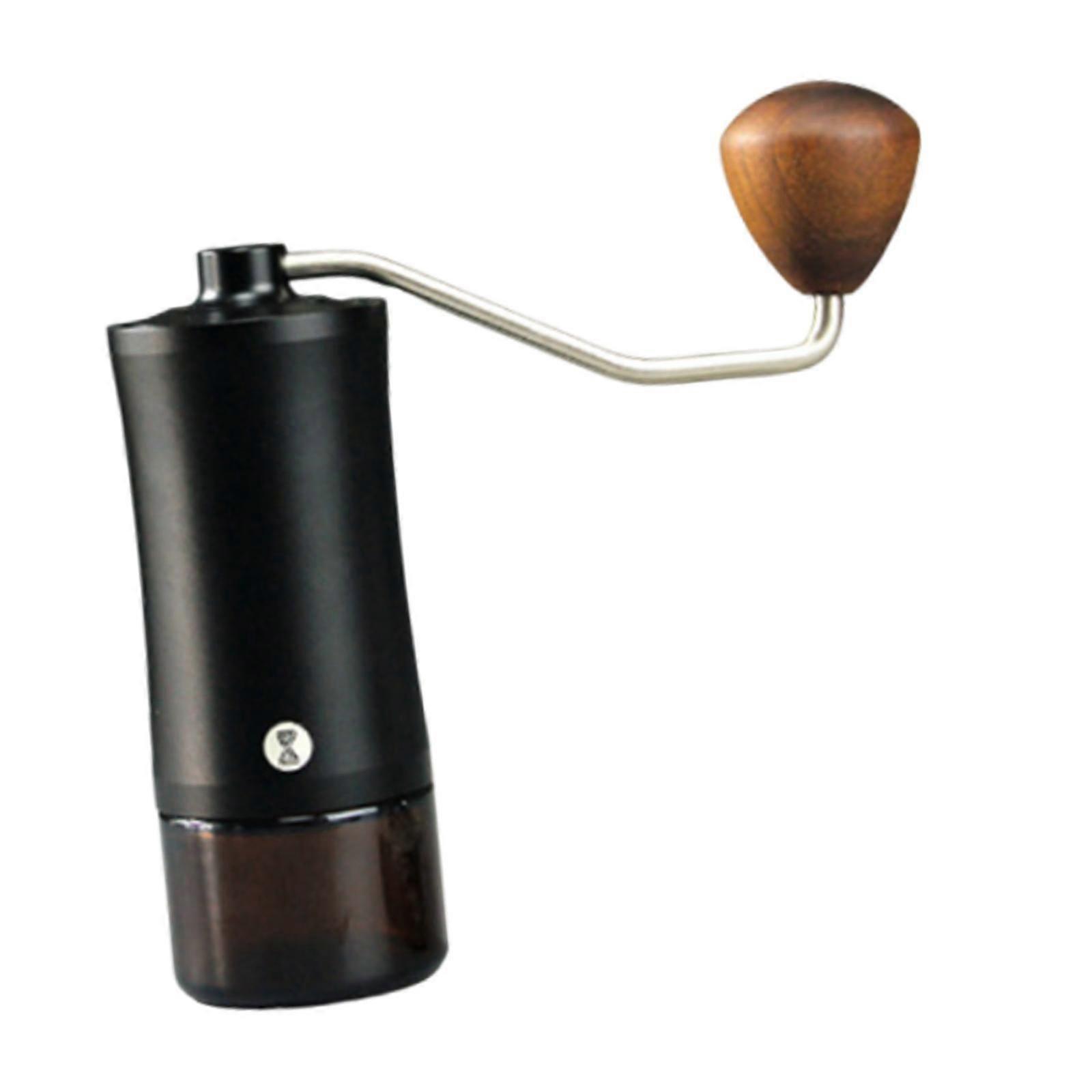 Macinacaffè manuale Macinacaffè portatile a mano per ufficio Viaggi Campeggio nero