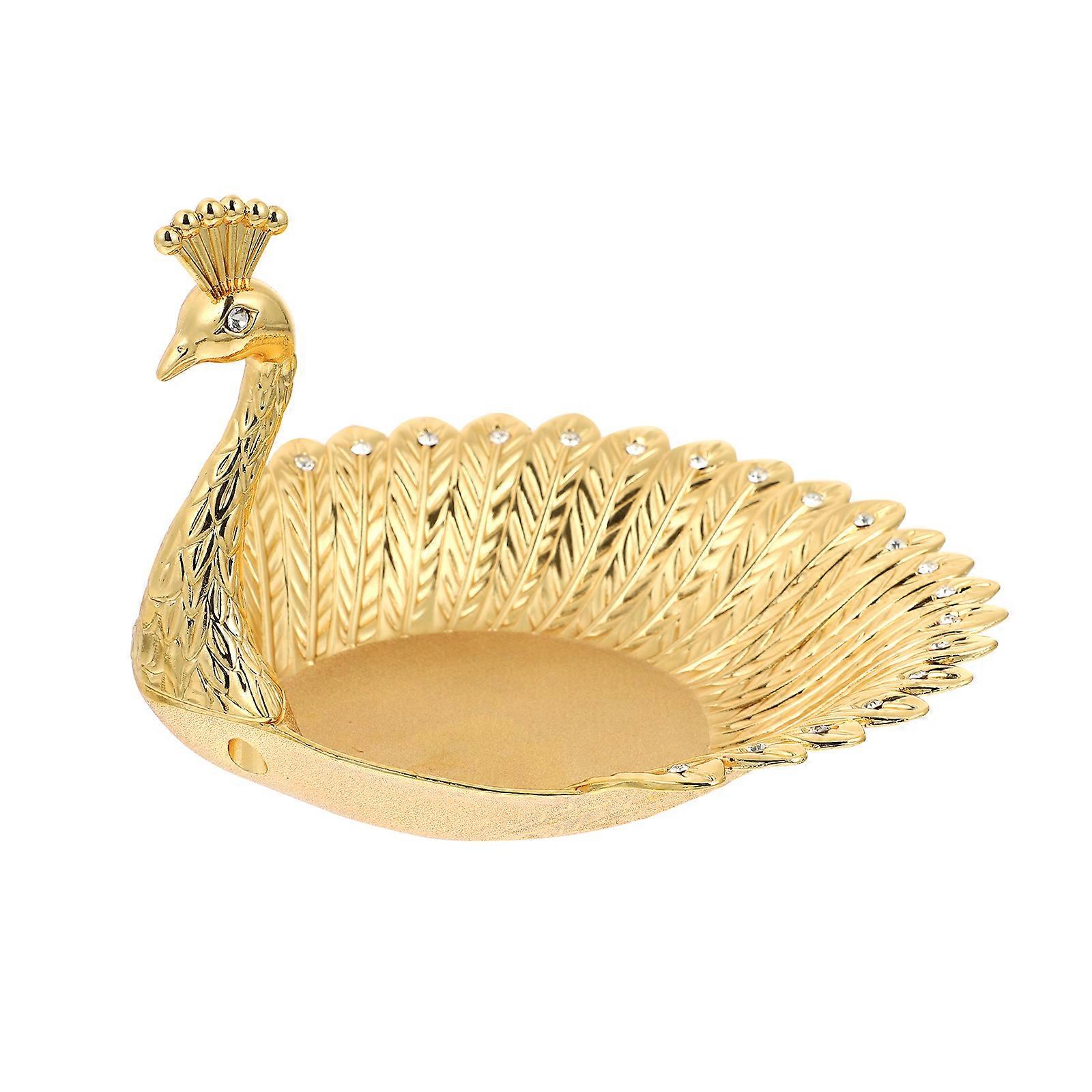 Creative Alloy rhinestone-bordered Modelling Desktop Storage Compote