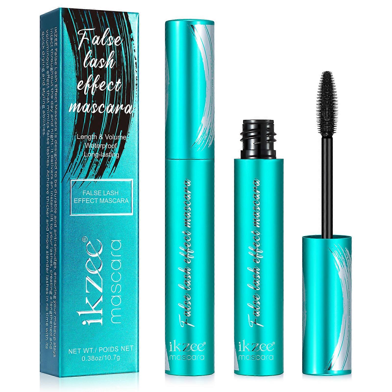 Saashi 14 Color Mascara Thick Curl Waterproof Non-smudding Stage Makeup Natural Purple.