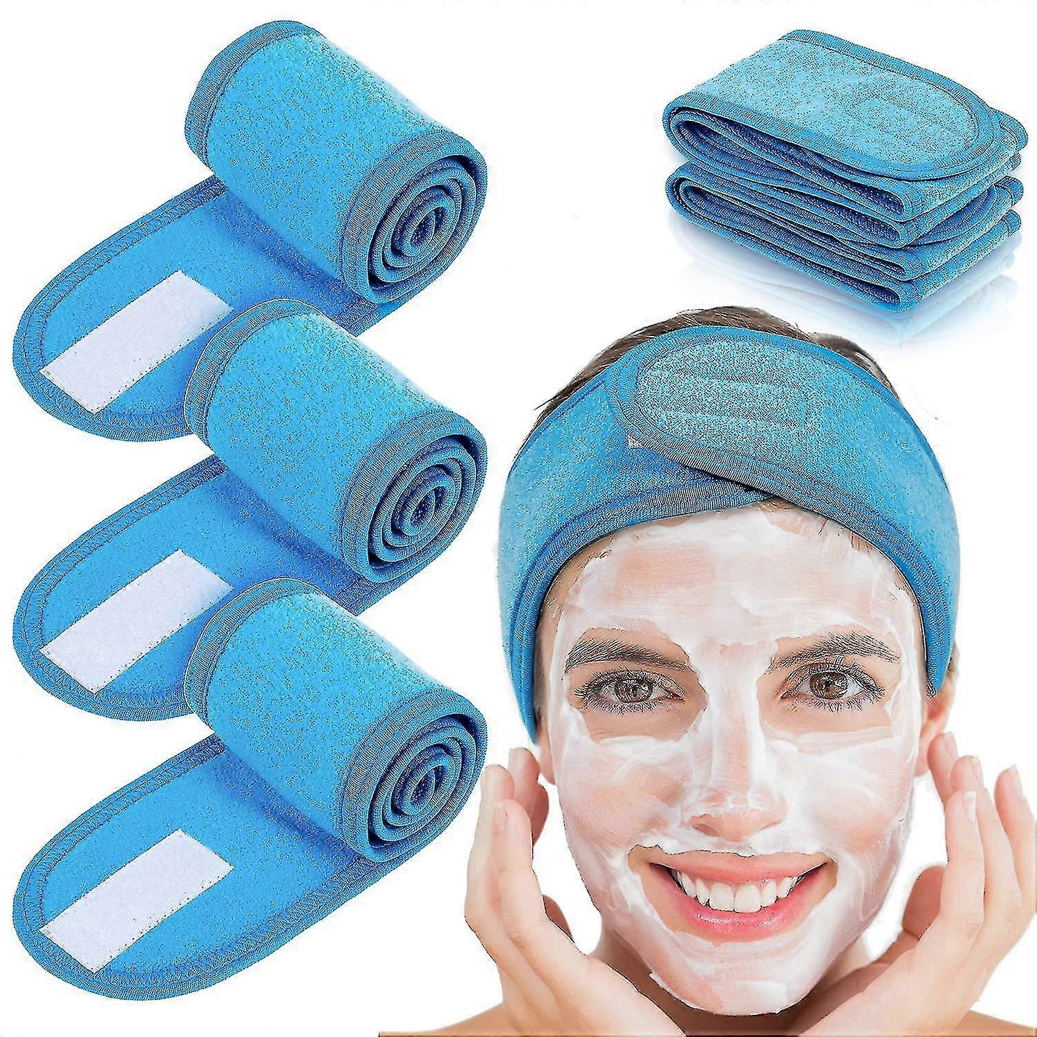 4 pakkausta säädettävä spa-kasvopanta