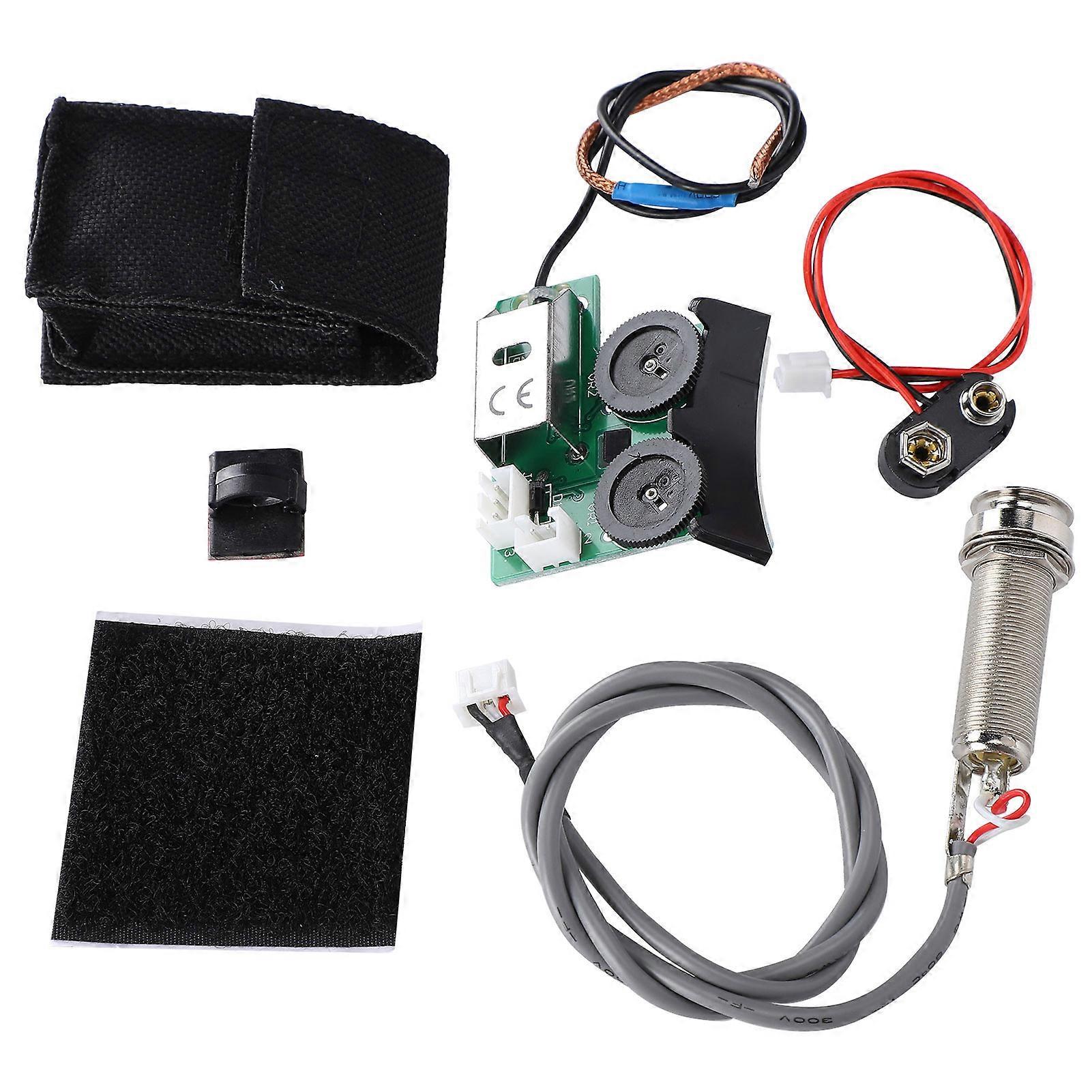 Akustisk gitarr pickup system för VT1 Tail Nail Pickup EQ DIY gitarr tillbehör