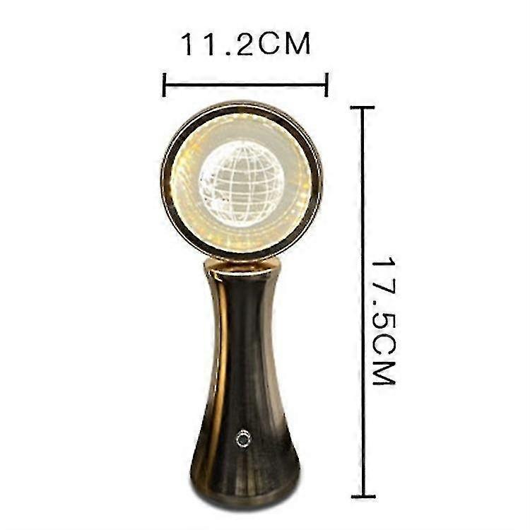 Lumière Cristalline Rotative 1200mAh Projection Dynamique Lumière Décorative Chambre À Coucher Lampe Veilleuse-RGB Lumière