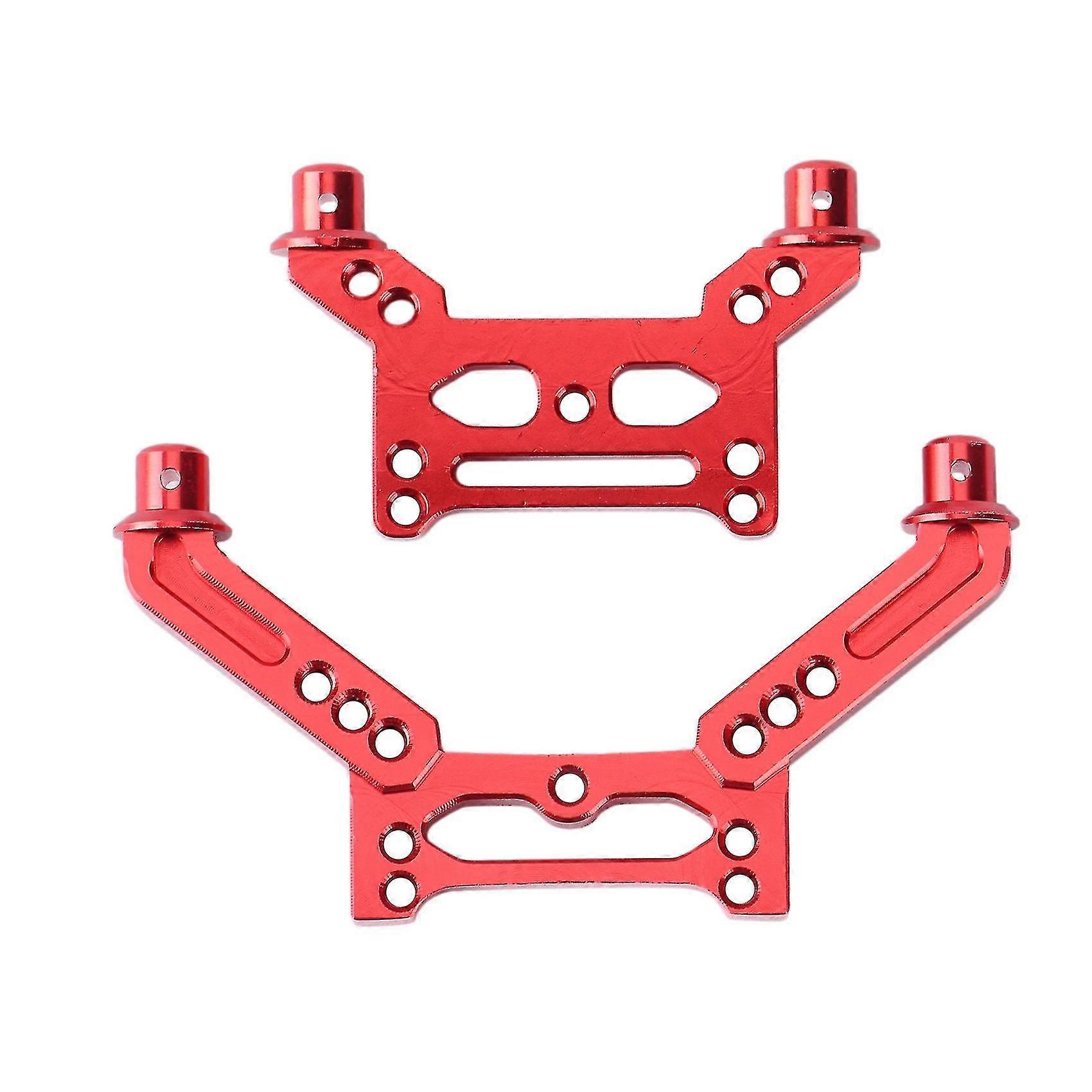Metal Front And Rear Shock Tower Compatible With 1/16 Rc Car Upgrade Parts,red