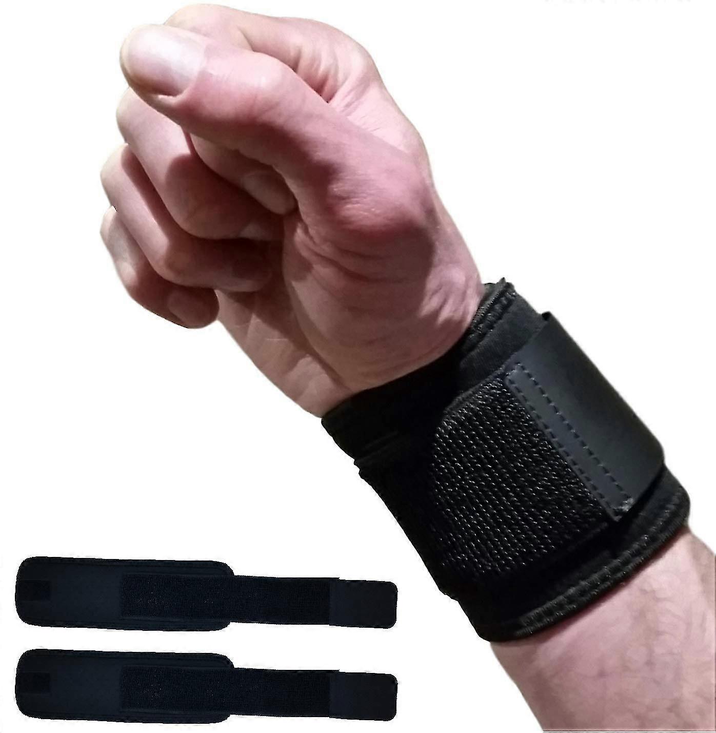 Wrist Wraps For Wrist Support - Wrist Compression For Tendonitis, Arthritis & Carpal Tunnel Relief. Great Alternative To A Bulky Wrist Brace Or Wrist