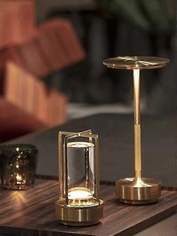 Rechargeable Cordless Metal Table Desk Lamp Touch Control Dimmable Night Lights