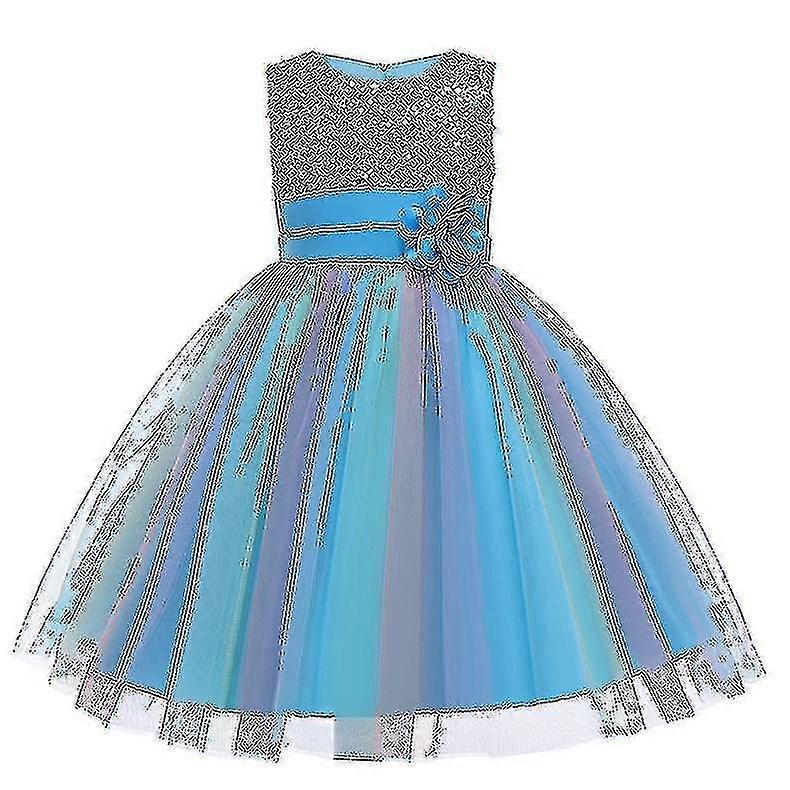 Dívčí flitry Rainbow Tutu Pageant šaty