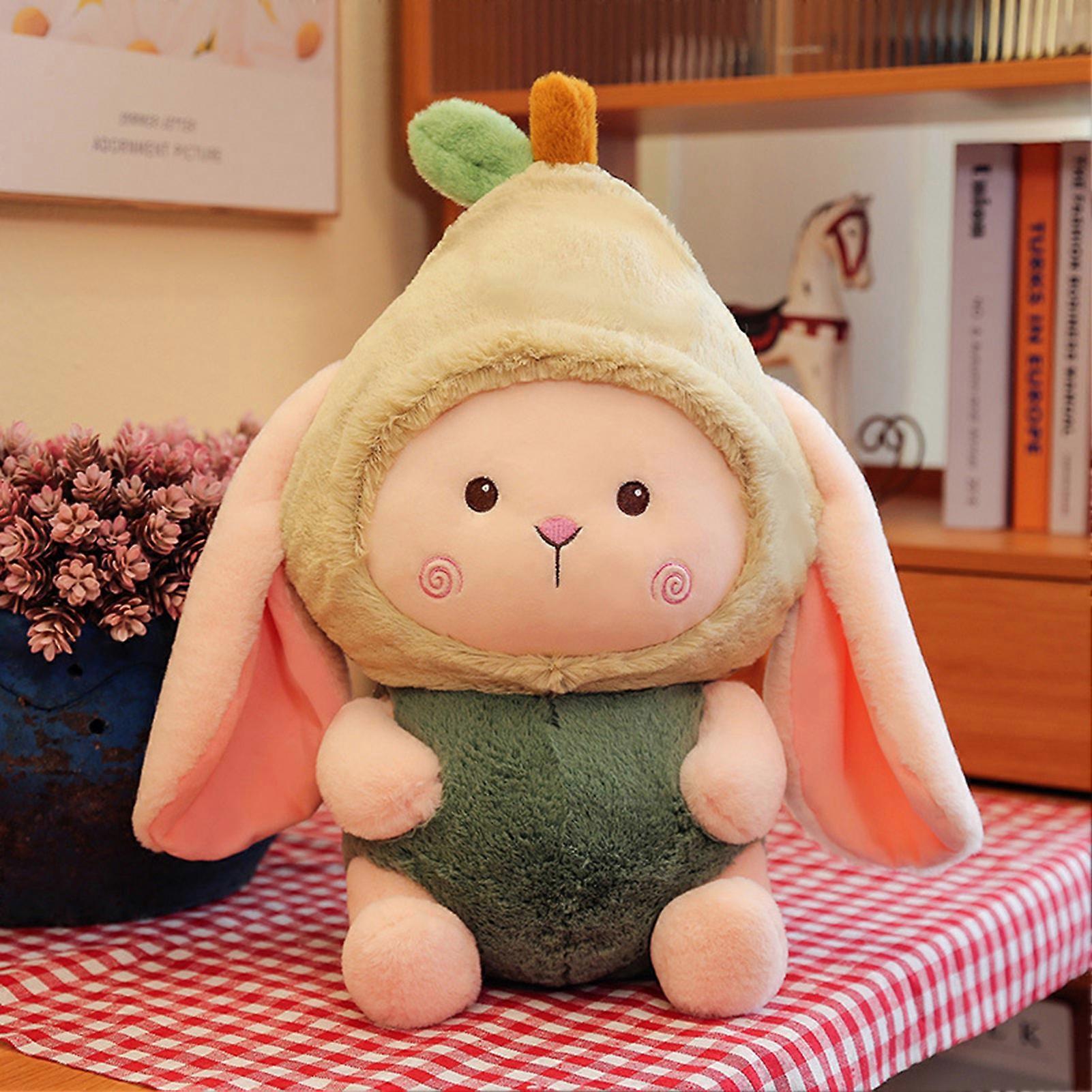 Lovely Fruit Rabbit Plush Toy Stuffed Pillow Soft Comfortable Skin-friendly Plush Doll for Kids Christmas Children\'s Day