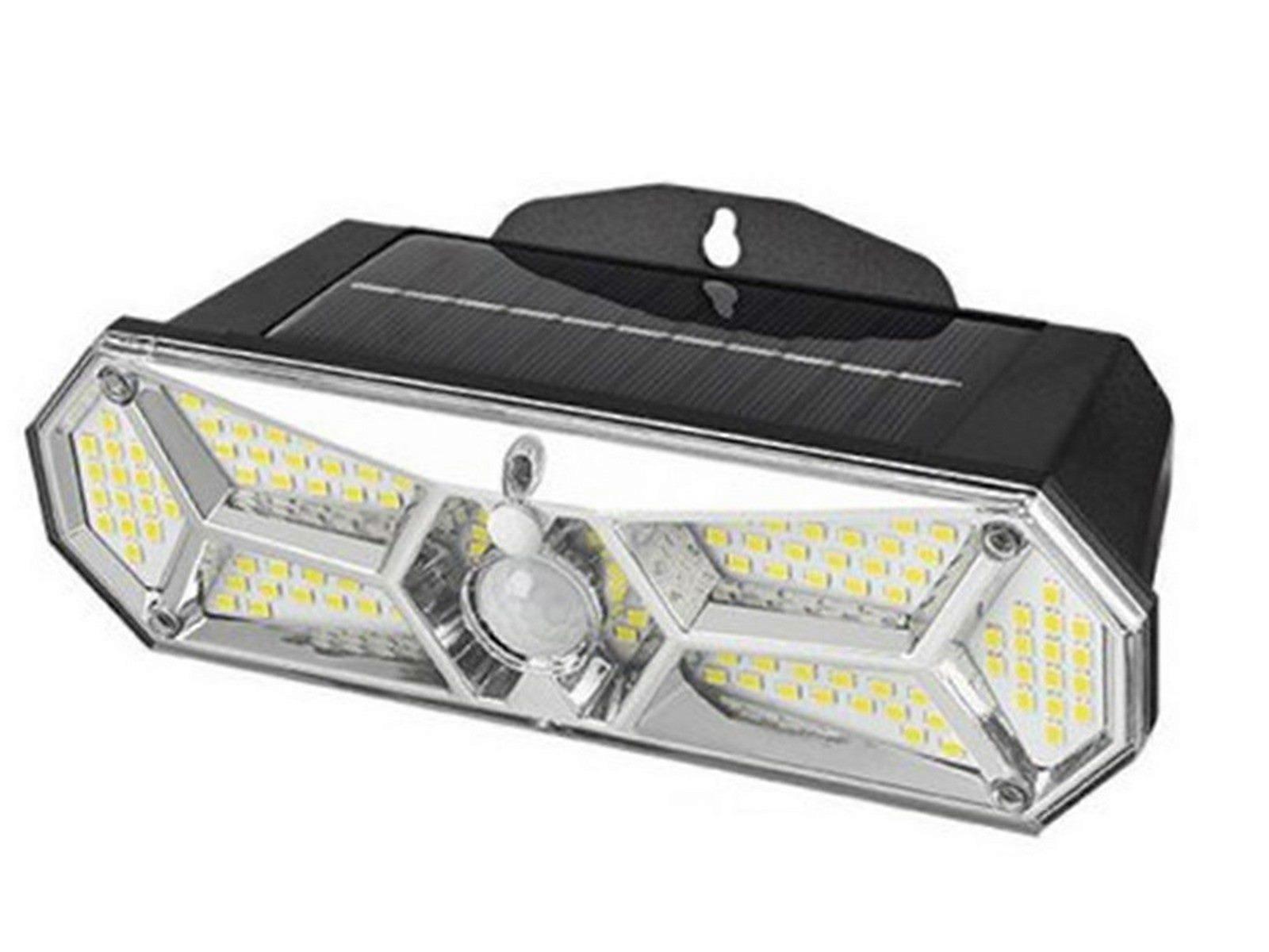 1Pc 126LED Solar Powered Motion Sensor Wall Lamp